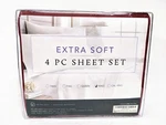Italian Luxury Egyptian Hotel Collection 4-PIECE Bed Sheet Set Burgundy Red. Fixed Price $39.99.