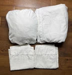 Sferra Celeste Pima Cotton King 4PC Sheet Set Ivory 2 Pillowcases Italy Bedding. Fixed Price $299.99.