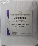 Destiny Crescent Microfiber Fitted Sheet Full Xl/twin Soft Deep Pocket. Fixed Price $19.50.