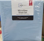 Mainstays Basic Microfiber Full Blue Sheet Set. Fixed Price $14.50.