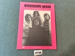 1970 Mountain Sheet Music Mississippi Queen-near Mint- 4748. Fixed Price $33.35.