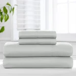 Member's Mark 450-THREAD-COUNT Solid Sheet Set Full Soft Silver. Fixed Price $31.44.