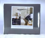 Amazon Basics King Fitted Sheet 100% Cotton Soft - Graphite Gray. Fixed Price $19.99.