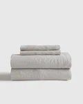 Nwot Quince European Linen Sheet Set 4 Piece Size Queen Light Grey Sold Out. Fixed Price $169.00.