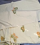 Vintage Signed Hanae Mori For Martex Yellow Butterfly 3 Piece Twin Sheet Set. Fixed Price $28.00.