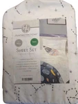 Huntington Home - Nwt, 3 Piece Twin Sheet Set, Stars & Galaxy Print, 100%.... Fixed Price $12.99.