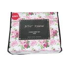 Betsey Johnson Pink Rose Bouquet Floral Bows Sheet Set 6 Piece Super Soft King. Fixed Price $59.99.