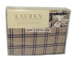 Ralph Lauren Surrey Garden Tattersal Purple Twin Fitted Sheet New Cotton. Fixed Price $75.99.