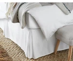 Amazon Basics Pleated Bed Skirt - Full Bright White. Fixed Price $7.00.