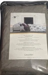 Calvin Klein Home Queen Fitted Sheet 100% Pure Cotton Shantung Amethyst Gray. Fixed Price $219.00.