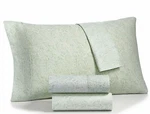 Sunham Bari 350 Thread Count Cotton Blend 4-PC. Sheet Set Queen Mint. Fixed Price $29.42.