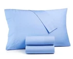 Whim By Martha Stewart Collection Vintage Washed 4-PIECE Queen Sheet Set Blue. Fixed Price $82.49.