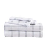 Eddie Bauer - Flannel Sheets Size, Queen, Westridge Plaid Blue. Fixed Price $72.52.