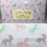 Cynthia Rowley Unicorn Full Flannel Sheet Set Winter Pink Lavender Purple Green. Fixed Price $64.99.