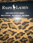 Ralph Lauren Medieval Collection Aragon Leopard Print Twin Deep Fitted Sheet Nip. Fixed Price $72.28.