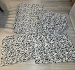 MAINSTAYS:100% Polyester-twin-zebra Bed Sheets Complete Set(pillow Cases &. Fixed Price $15.00.