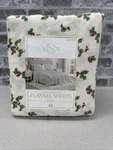 Lenox 6-PIECE Soft & Warm 100% Cotton Flannel Sheet Set, Queen. Fixed Price $48.00.