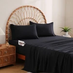 Jsd Black Sheet Set With Side Pocket Corner Straps, 4 Piece King,. Fixed Price $35.94.