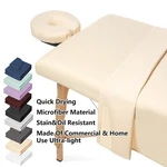 3-PIECE Flannel Massage Table Sheet Set, 6FT Spa Facial Bed Cotton Covers. Fixed Price $18.50.
