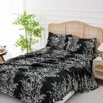Spirit Linen Sheets Sets - Pure Microfiber 3 Twin/twin Xl, Black/white. Fixed Price $35.99.