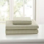 Laurel & Mayfair 250TC 100% Cotton Gingham Print Sheet Set, Queen, Green. Fixed Price $47.27.