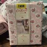 Cath Kidston London Lace Hearts Pink Twin Sheet Set 100% Percale Cotton New. Fixed Price $42.00.