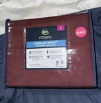 Serta Rest Cooling Sheet Set Moisture Wicking Deep Fit-burgandy. Fixed Price $38.00.
