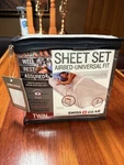 Swiss Gear - Twin Sheet Set For Airbed Universal Fitted And Flat New. Fixed Price $15.99.