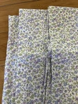 Laura Ashley Full Flat Sheet Floral Purple, Blue, Green 100% Cotton Percale Nwop. Fixed Price $22.00.