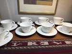 Wedgwood Nature Teacup Saucer Set Of 8 Pcs Bone China 1759 England. Fixed Price $105.00.