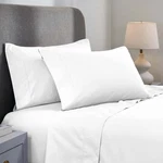 Luxurious 1000 Thread Count Cotton Blend Sheet Set, Full, White. Fixed Price $33.99.