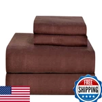 Celeste Home Ultra Soft Flannel Sheet Set Pillowcase King Coffee Bean. Fixed Price $75.90.