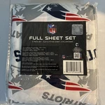 Nfl New England Patriots Full Size 4-PIECE Sheet Set Free Ship. Fixed Price $29.99.
