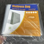 Comforthome Mattress Bag Moving And Storage, Twin Full Size, 1 Pack. Fixed Price $10.00.