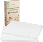 100% Organic Cotton Pillow Cases Queen/standard Set 2, Soft & Crisp Percale. Fixed Price $23.49.