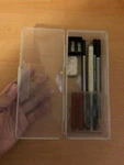 Amazonbasics Charcoal Pencil & Stick Set Hb, 2H, 3B, Hard, Soft W/ Case. Fixed Price $5.99.