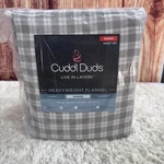 Cuddl Duds Heavyweight Flannel Queen Brushed Cotton Sheet Set Neutral Buff Check. Fixed Price $39.99.