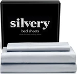 Silvery Infused Cooling Bed Sheets Set Twin Xl Gray Self Cleaning. Fixed Price $50.00.