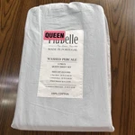Piu Belle Portugal 4 Pc Sheet Set 100% Cotton Washed Percale Light Blue Queen. Fixed Price $71.99.