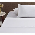 White Piped Hotel Deluxe Cotton Sheet Set Accessories By Accessorize. Fixed Price $105.68.