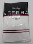 Sferra Grande Hotel King Sham Egyptian Percale White/berry Double Stitch New. Fixed Price $48.50.