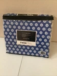 Bloomingdales Navy Blue White Floral 3 Pc Twin Sheet Set Cotton. Fixed Price $59.99.