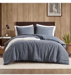 Woolrich King Duvet Cover Set Cotton Stone Washed, Oversized. Fixed Price $133.56.