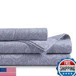 Tribeca Living Organic Cotton Full Percale Sheets - 400 Thread Count, Extra Deep. Fixed Price $89.12.