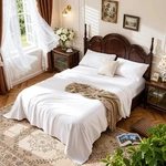 LBRO2M 100% Egyptian Cotton Sheets Set 1000 Thread Count,queen Size Bed 4. Fixed Price $104.79.