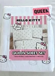 Hello Kitty Pink Bows Queen Sheet Set 100% Cotton New. Fixed Price $32.99.