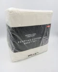 Simply Vera Wang Egyptian Cotton Sheet Set 800 Thread- Whisper White Queen. Fixed Price $99.00.