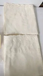 Waterford Bed Linens 1 Pair King Pillowcases Tosca Scroll Ivory 400TC. Fixed Price $24.99.