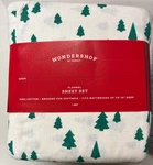 Wondershop Queen Flannel Sheet Set, New. Fixed Price $36.99.