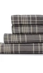 Cuddlduds King Size Fleece Sheet Set Warm Shnew Cuddldueets Gray Plaid Print. Fixed Price $46.99.
